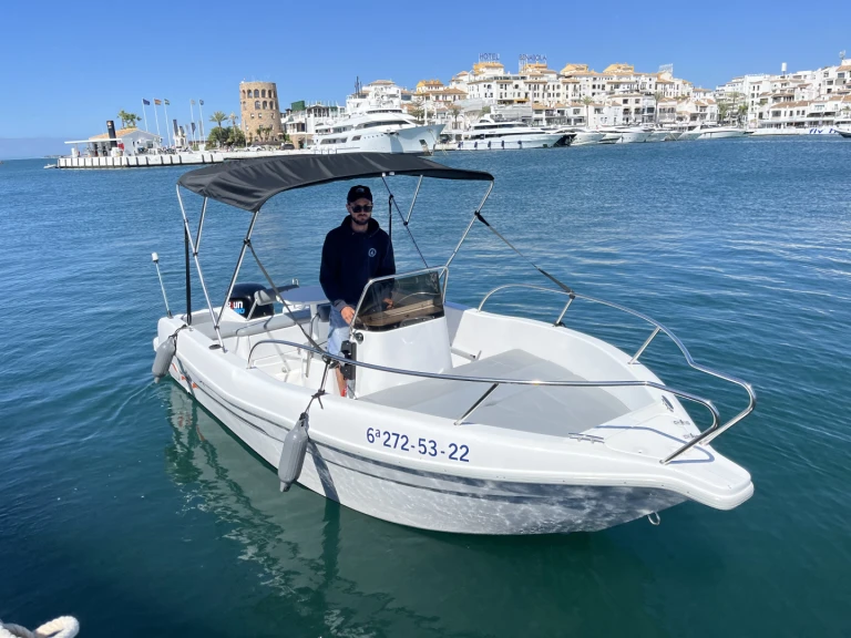 voraz 500 charter bareboat or skippered in  Puerto Banús