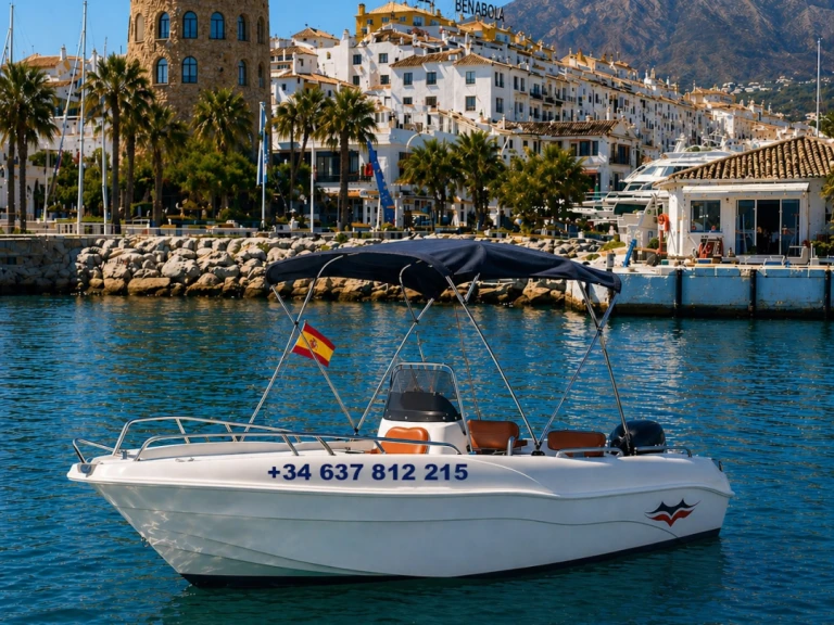 voraz 500 charter bareboat or skippered in  Puerto Banús