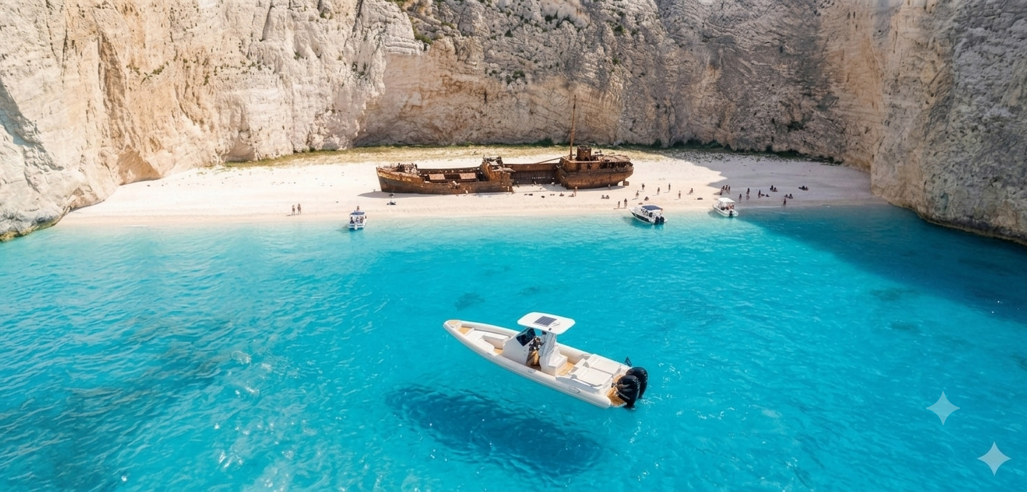 RIB hire in Zakynthos - Seafighter T30