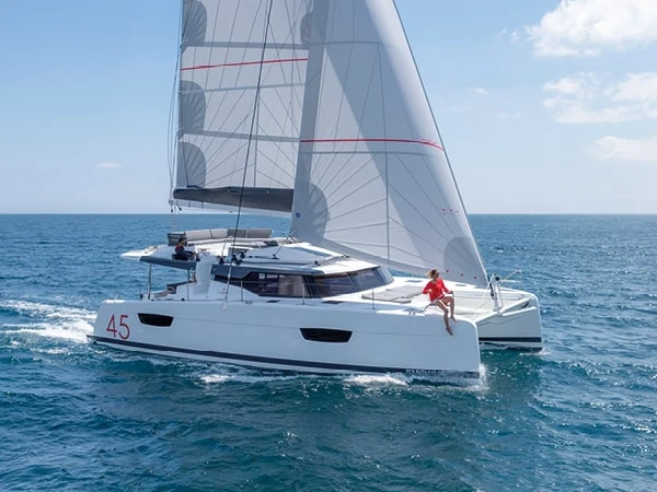 Fountaine Pajot Elba 45 charter bareboat or skippered in  Bas du Fort
