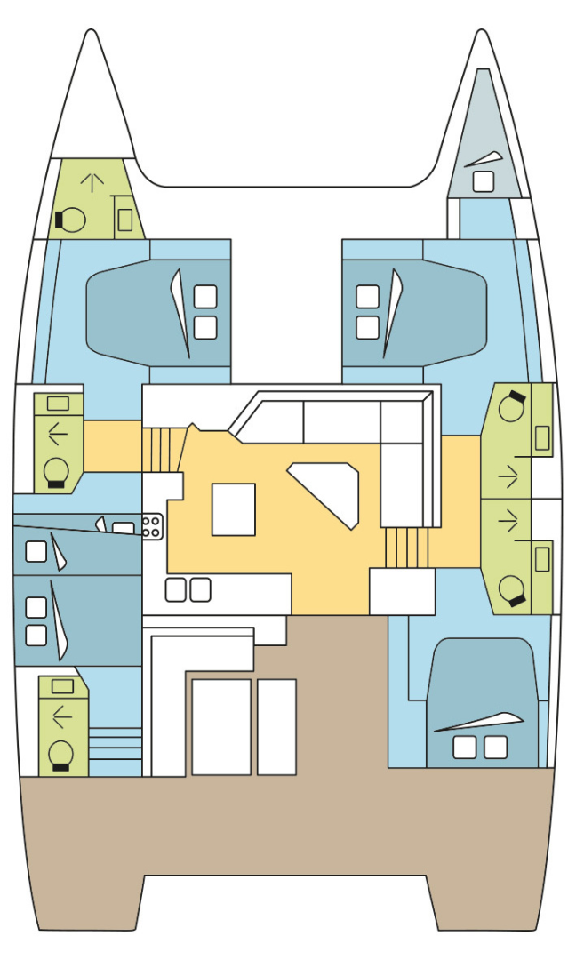 Catamaran hire in Bas du Fort - Fountaine Pajot Saona 47