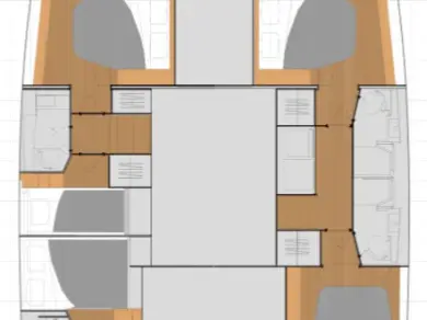 Hire Catamaran Fountaine Pajot with a boat licence