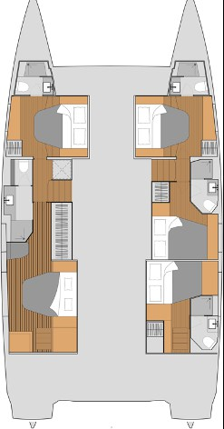 Catamaran hire in Saint-Raphaël - Fountaine Pajot Aura 51