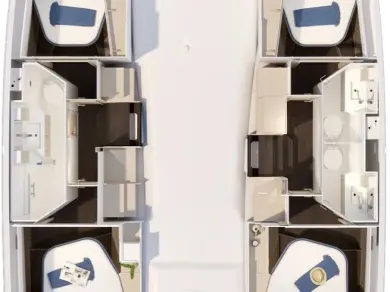 Charter a Fountaine Pajot Fountaine Pajot FP 41 Quatuor 4 in Golfe-Juan on Samboat