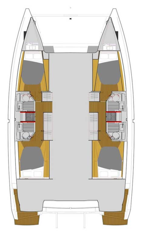 Fountaine Pajot Astrea 42 charter bareboat or skippered in  Biograd na Moru