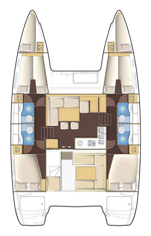 Hire Catamaran Lagoon with a boat licence