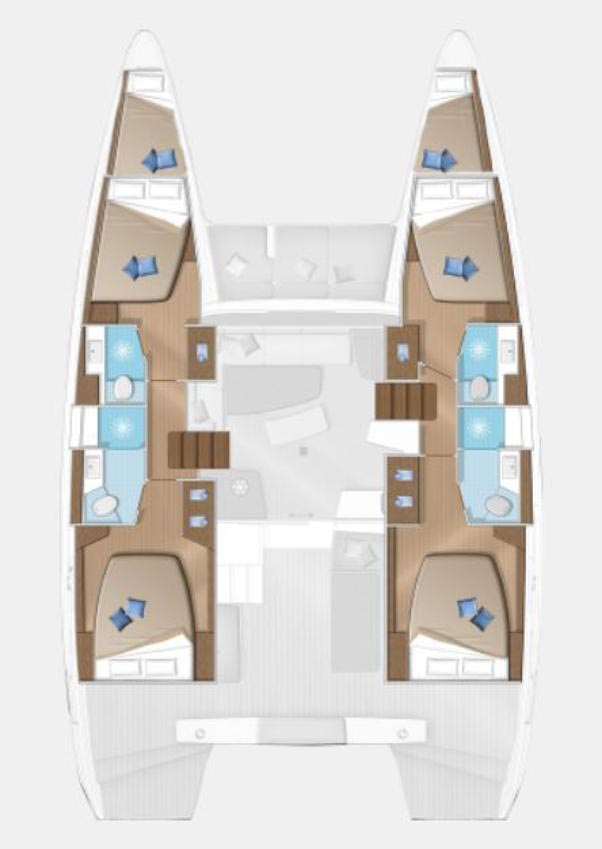 Hire Catamaran Lagoon with a boat licence