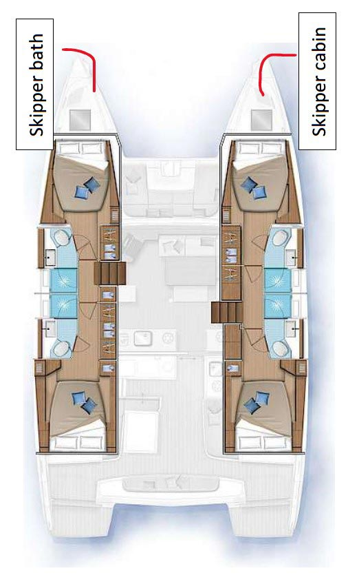 Hire Catamaran Lagoon with a boat licence