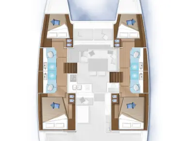 Yacht hire Trogir cheap Lagoon 40