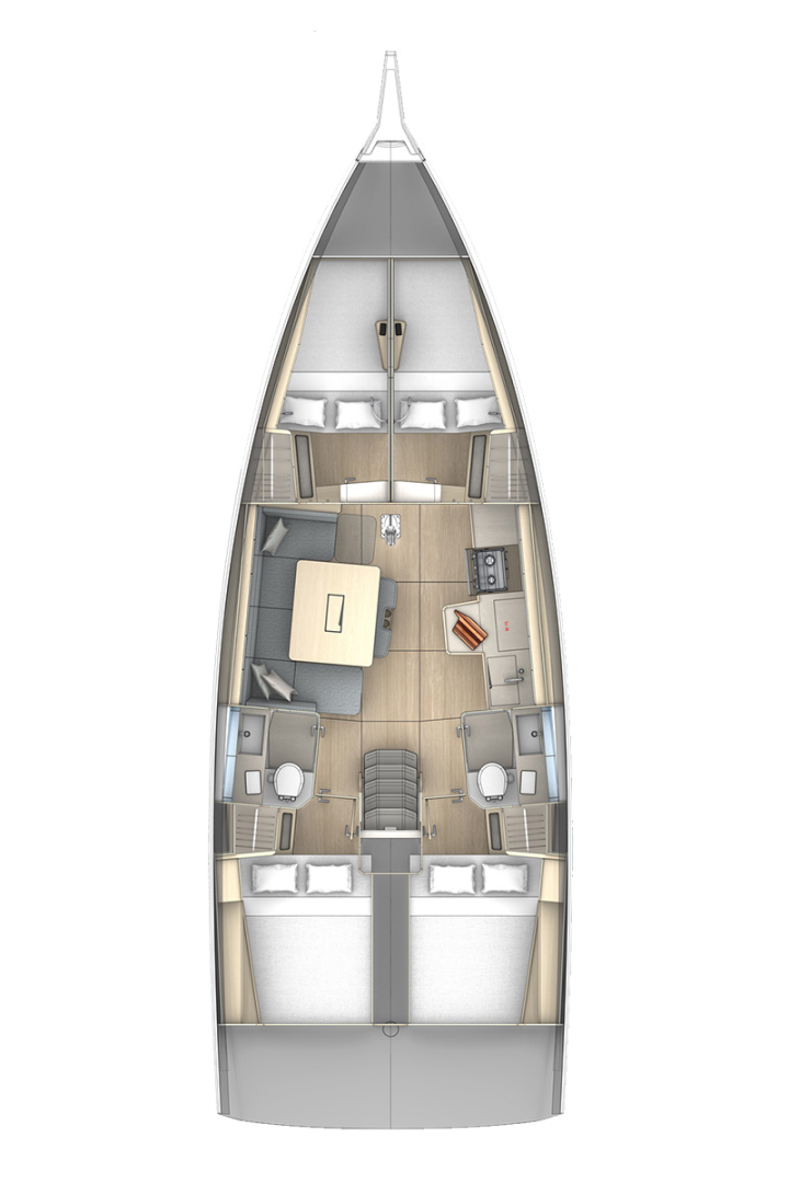 Hire Sailboat with or without skipper Dufour Seget Donji