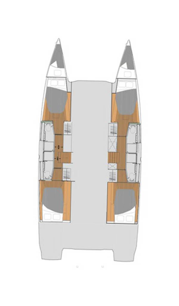Hire Catamaran Fountaine Pajot with a boat licence