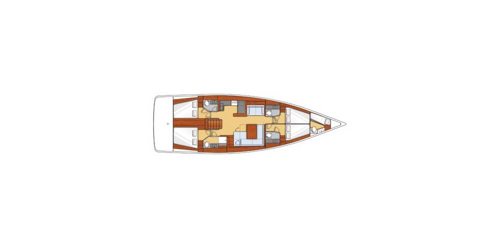 Sailboat hire in Seget Donji - Bénéteau Oceanis 55
