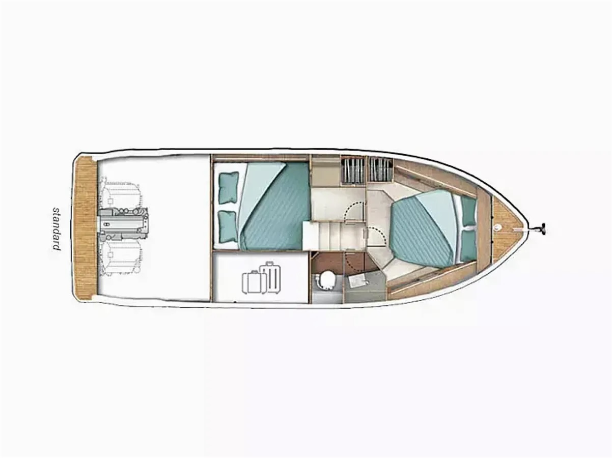 Motorboat hire in Biograd na Moru - Sealine Sealine C335