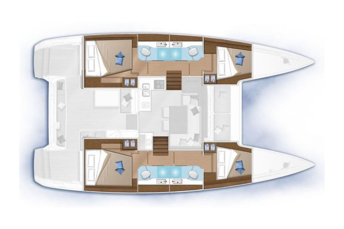 Yacht hire Pirovac cheap Lagoon 40