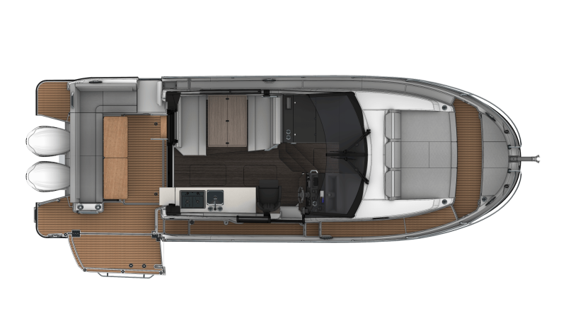 Hire Motorboat Jeanneau with a boat licence