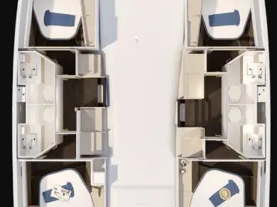 Hire Catamaran Fountaine Pajot with a boat licence