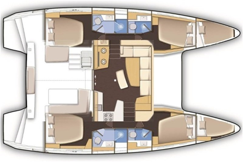 Hire Catamaran Lagoon with a boat licence
