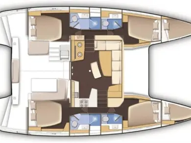 Hire Catamaran Lagoon with a boat licence