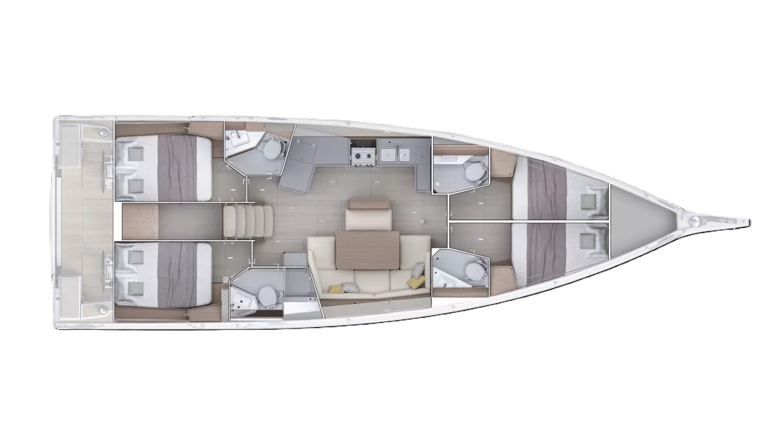 Hire Sailboat Bénéteau with a boat licence