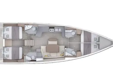Hire Sailboat Bénéteau with a boat licence