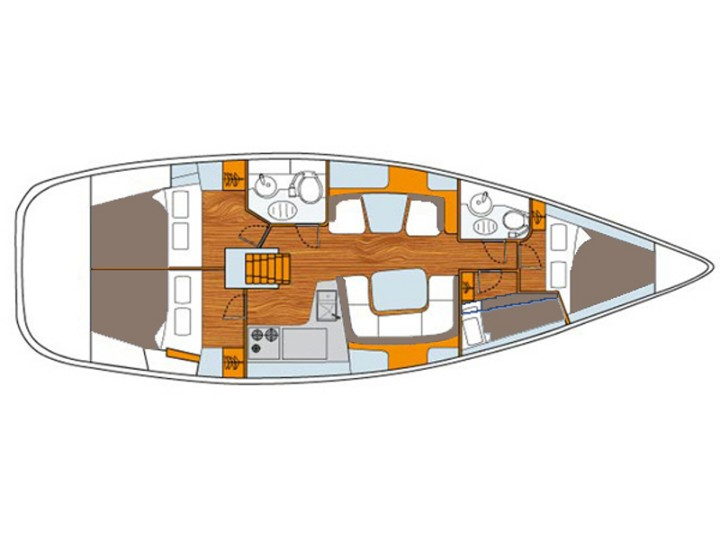 Jeanneau Sun Odyssey 43 charter bareboat or skippered in  Deme of Volos