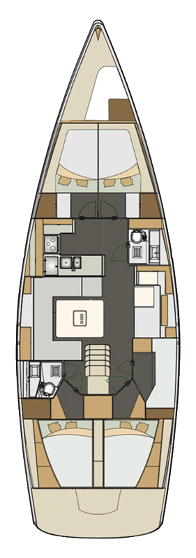 Elan Impression 50 charter bareboat or skippered in  Punat