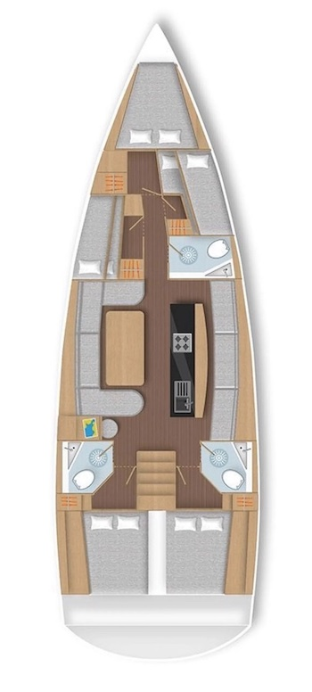 Sailboat hire in Seget Donji - D&D Yacht D&D Kufner 50