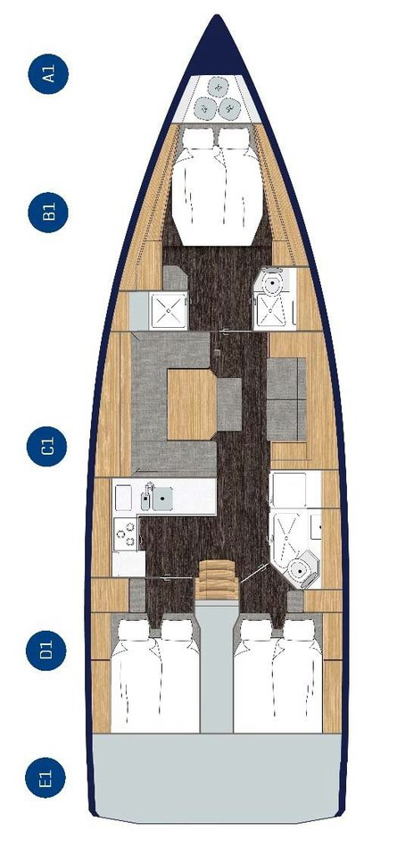 Hire Sailboat Bavaria with a boat licence