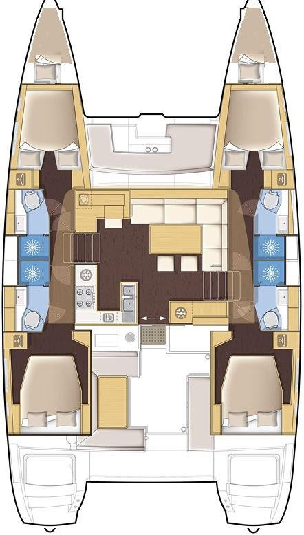 Catamaran to hire Lávrio at the best price