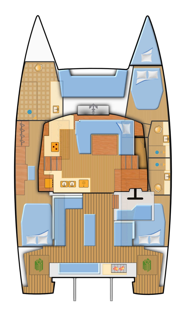 Charter a Fountaine Pajot Elba 45 in Biograd na Moru on Samboat