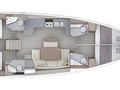 Yacht hire Rogoznica cheap Oceanis 47 - 4 cab.