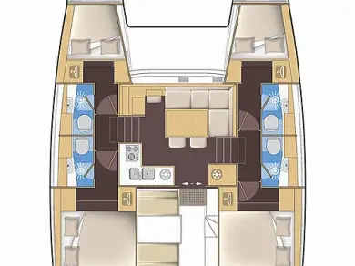 Hire Catamaran with or without skipper Lagoon Lefkáda