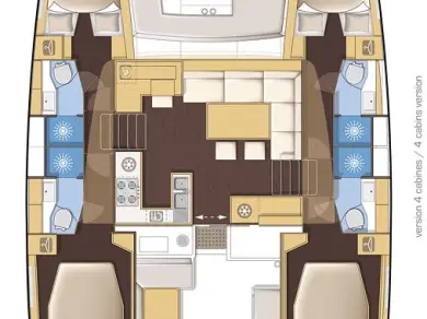 Hire Catamaran with or without skipper Lagoon Lefkáda