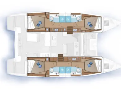 Hire Catamaran Lagoon with a boat licence
