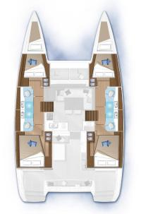 Hire Catamaran Lagoon with a boat licence