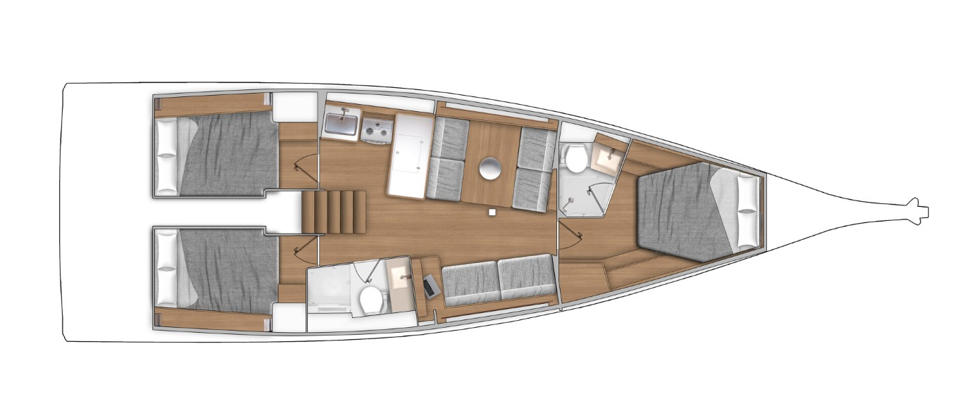 Hire Sailboat with or without skipper Bénéteau Split