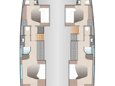 Catamaran hire in Seget Donji - Fountaine Pajot Aura 51