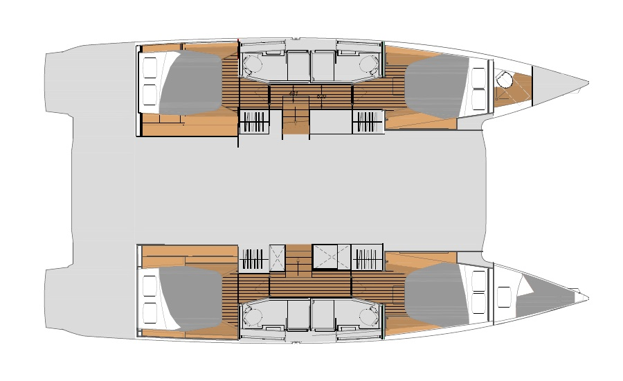 Fountaine Pajot Elba 45 charter bareboat or skippered in  Seget Donji
