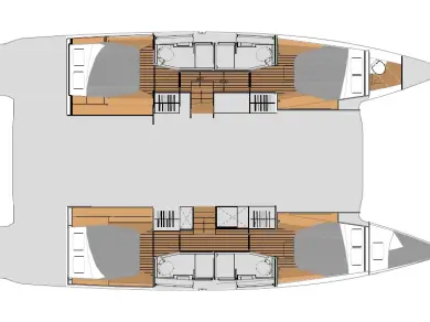 Fountaine Pajot Elba 45 charter bareboat or skippered in  Seget Donji