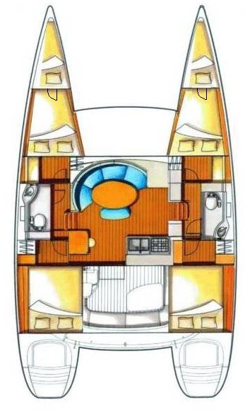 Hire Catamaran Lagoon with a boat licence
