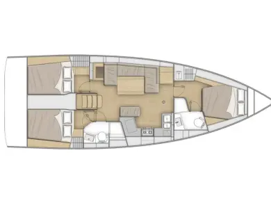 Sailboat hire in Pomer - Bénéteau Oceanis 40.1