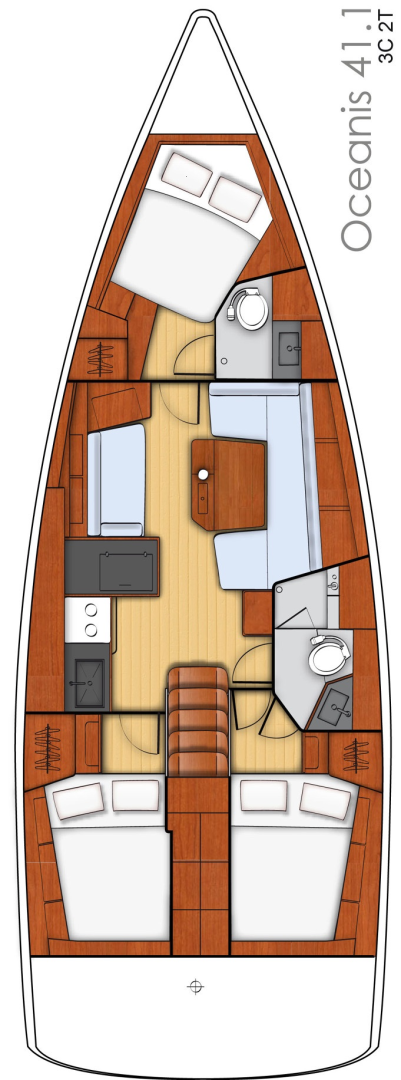 Bénéteau Oceanis 41.1 charter bareboat or skippered in  Split