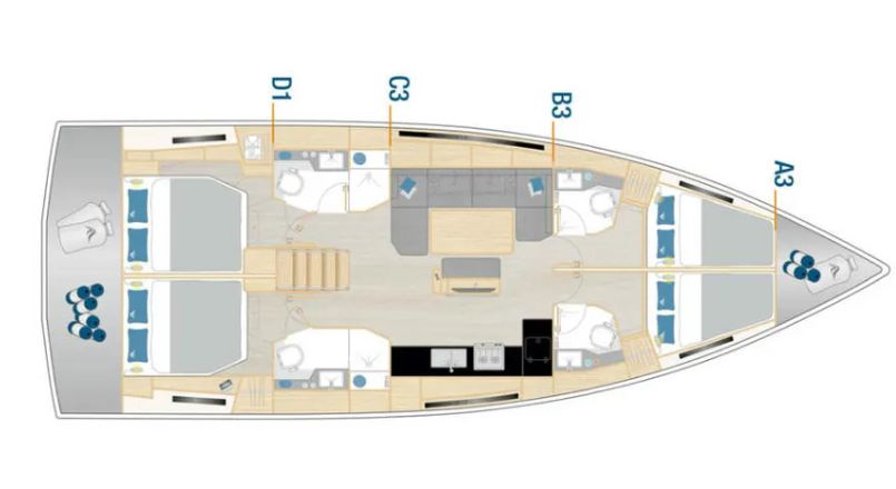 Sailboat hire in Lávrio - Hanse Hanse 460
