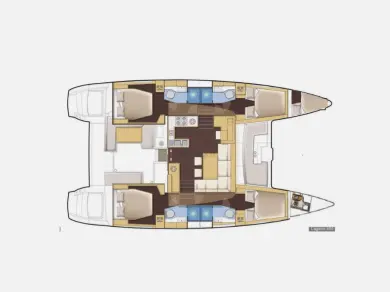 Hire Catamaran Lagoon with a boat licence