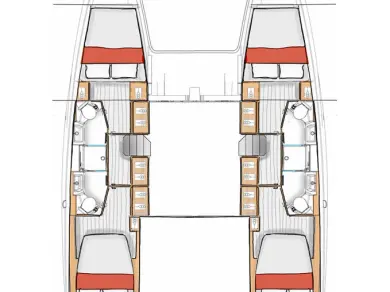 Hire Catamaran with or without skipper Excess Komolac