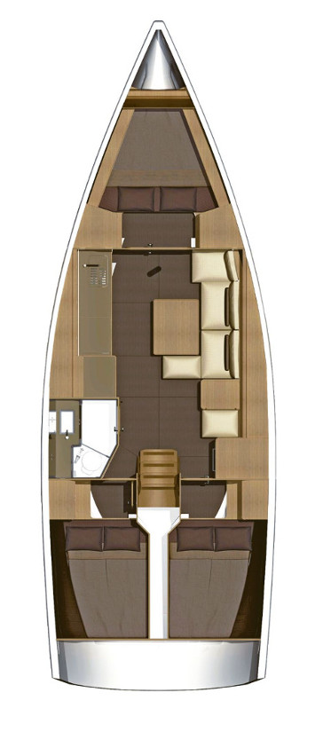 Sailboat hire in Punat - Dufour Dufour 382 Grand Large