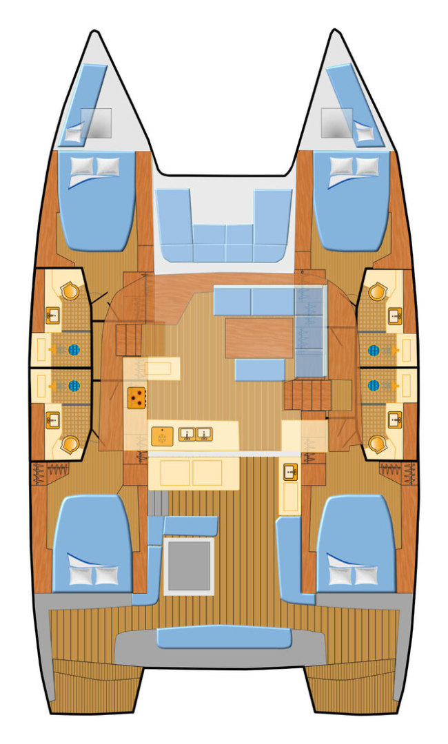 Lagoon Lagoon 46 charter bareboat or skippered in  Can Pastilla