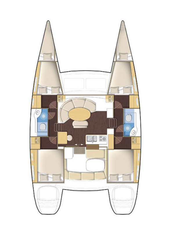 Yacht hire Komolac cheap Lagoon 380