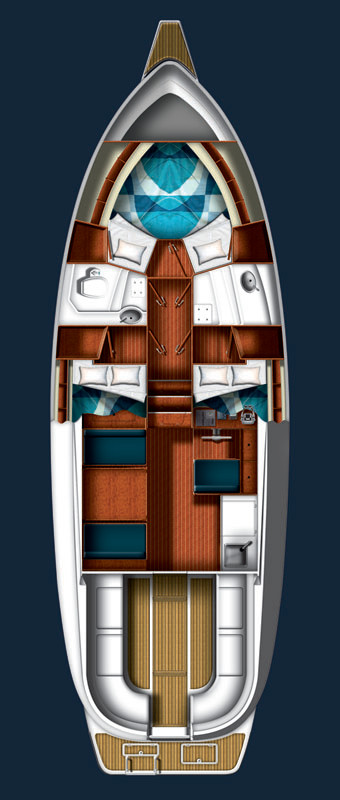 Sas Vektor Adria 1002 Vektor charter bareboat or skippered in  Sukošan