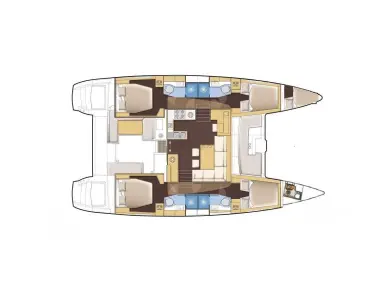 Hire Catamaran Lagoon with a boat licence